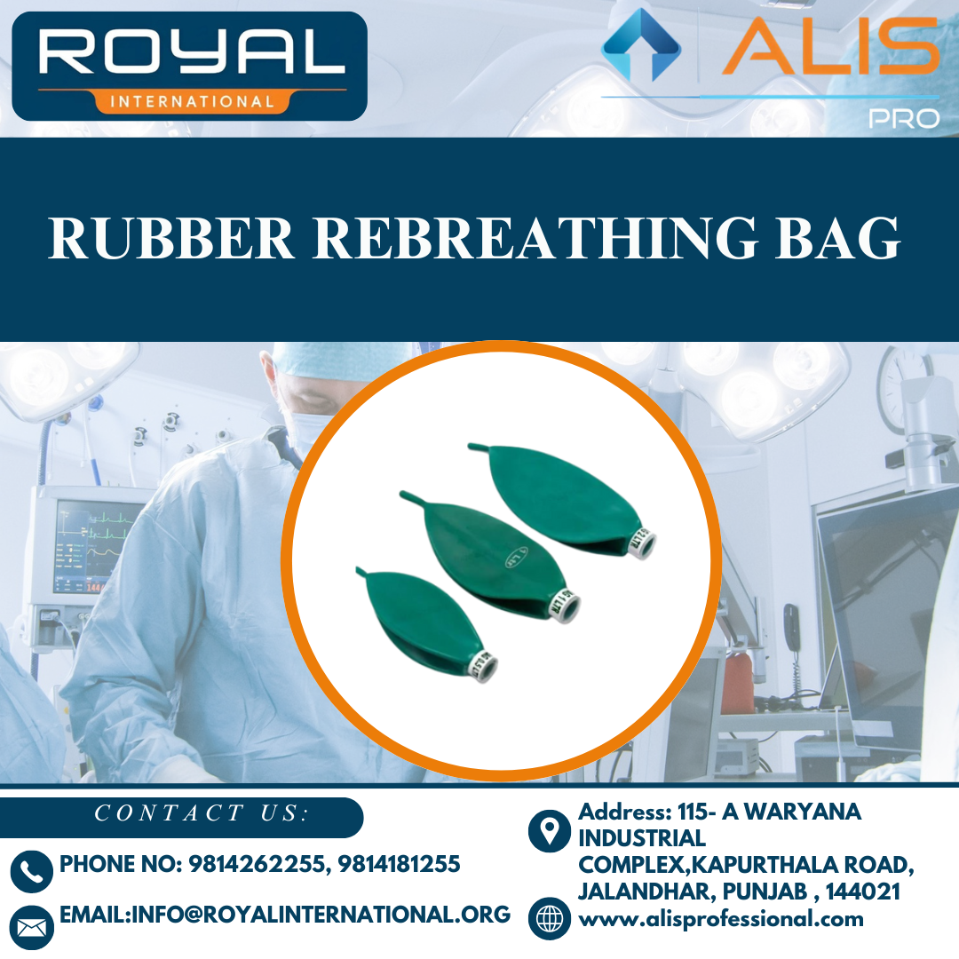 Rubber Rebreathing Bag - Color: Green