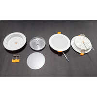 Skd 10watt Rd Led Panel Light - Polycarbonate, Different Sizes, Classic White | Round Design, Energy-efficient Illumination For Various Spaces