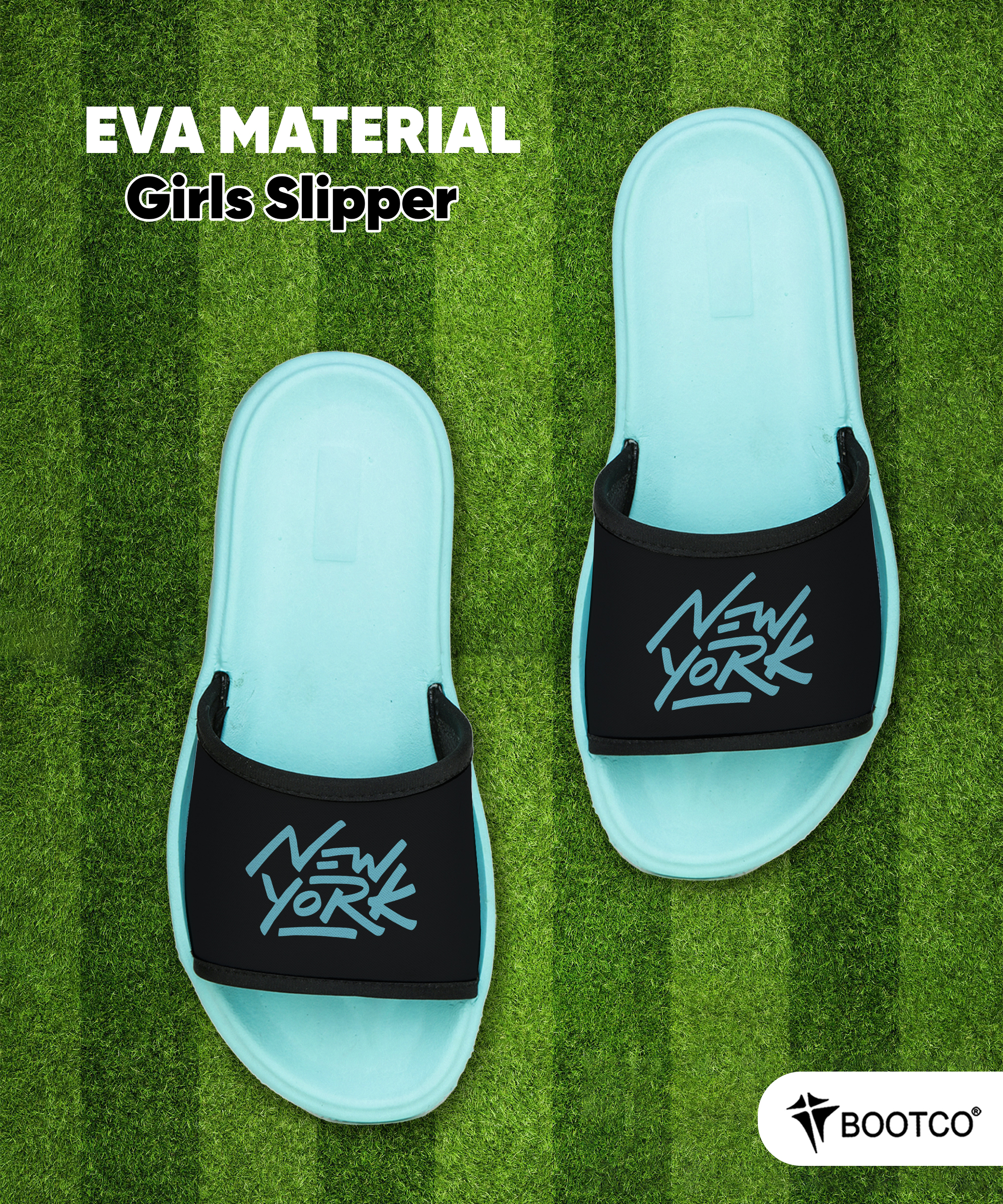 Flat Slippers for Women Girls Home Slippers Eva Sole, Slide Slippers for Girls, Waterproof and Light Weight Flip Flops
