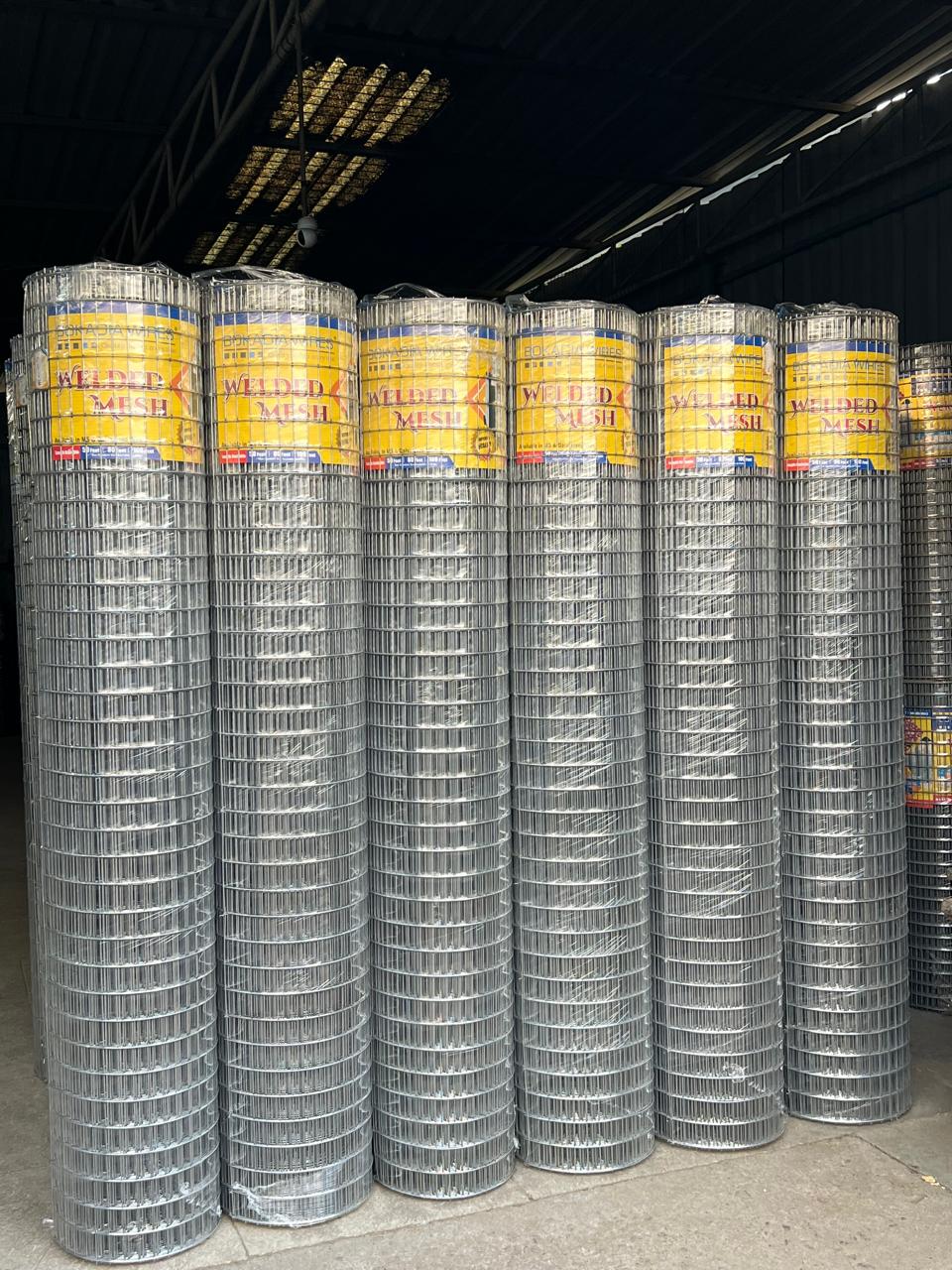 Onion Storage Welded Wire Mesh - Galvanized Steel, 15m Length, 2.50mm Wire Diameter, 32x32mm Aperture | Durable Welded Mesh For Vegetables Storage