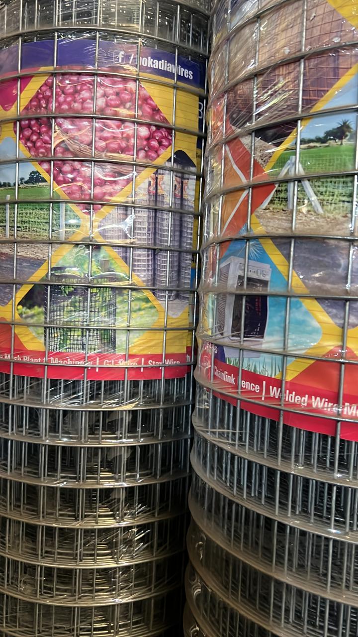 Onion Storage Welded Wire Mesh - Galvanized Steel, 15m Length, 2.50mm Wire Diameter, 32x32mm Aperture | Durable Welded Mesh For Vegetables Storage