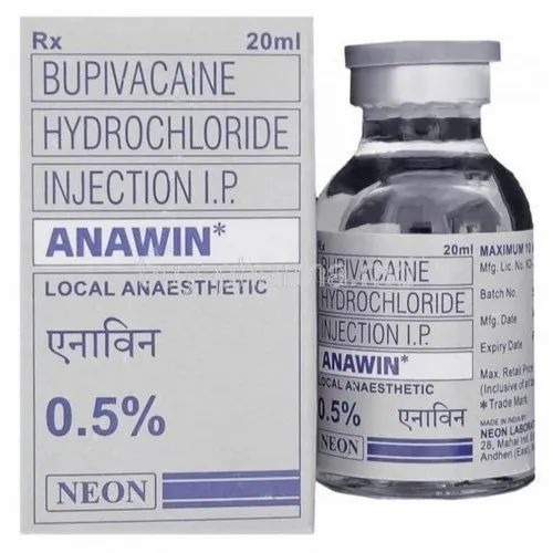 Anawin 0.5% Bupivacaine Hydrochloride Injection Ip, 20ml