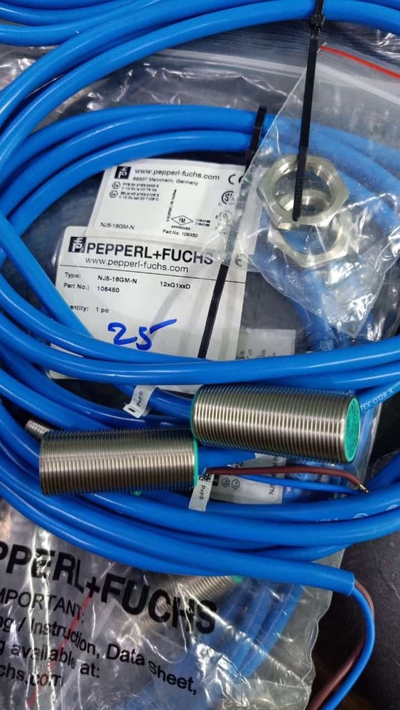 Pepperl +Fuchs Inductive Proximity Sensor,Nj5-18Gm-N,Nj5-18Gm50-E2 - Cable Length: 2 M