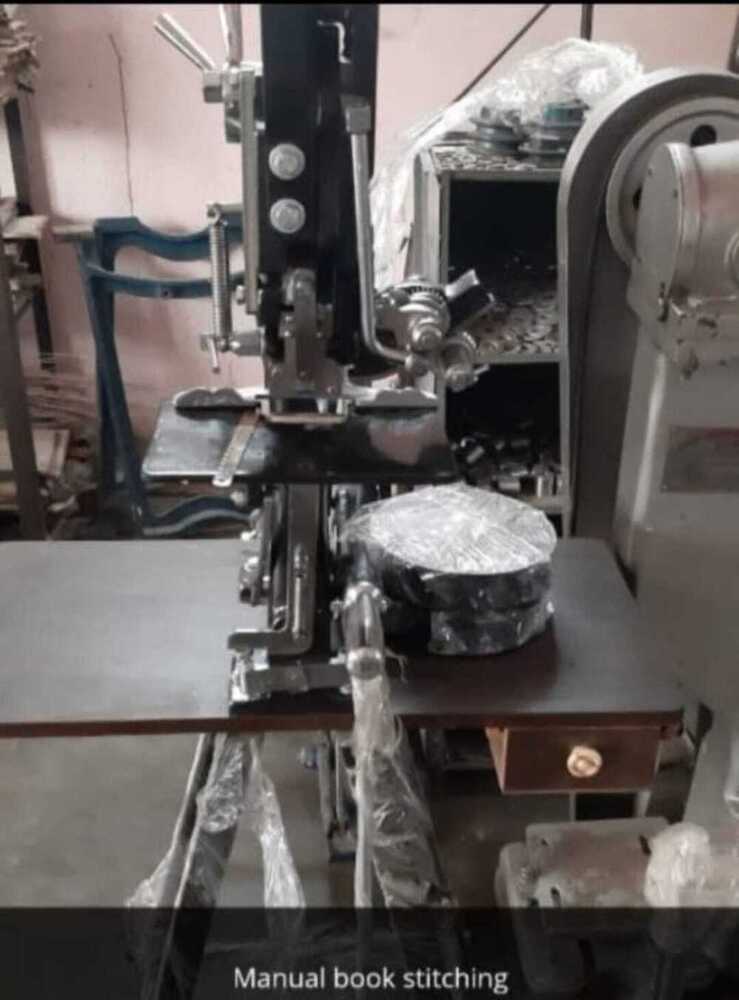 Foot Operated Manual Book Stitching Machine - Metal Build, 220 Volt Power | Automatic Grade, User-friendly Control System, Warranty Included