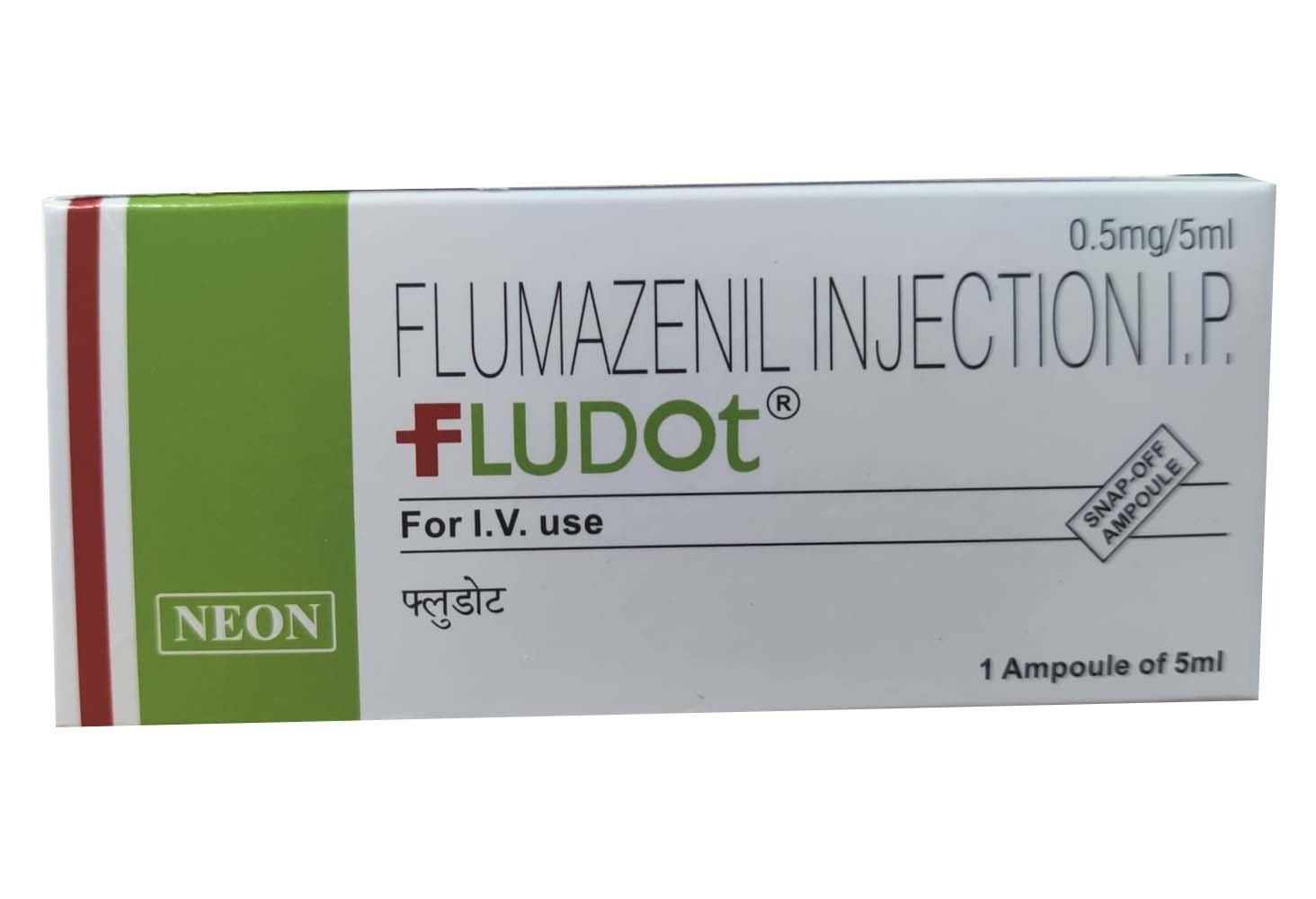 Flumazenil (fludot 0.5 Mg Injection) - 0.5mg, 5ml Volume | Prescription Required For Reversing Sedative Effects After Surgery