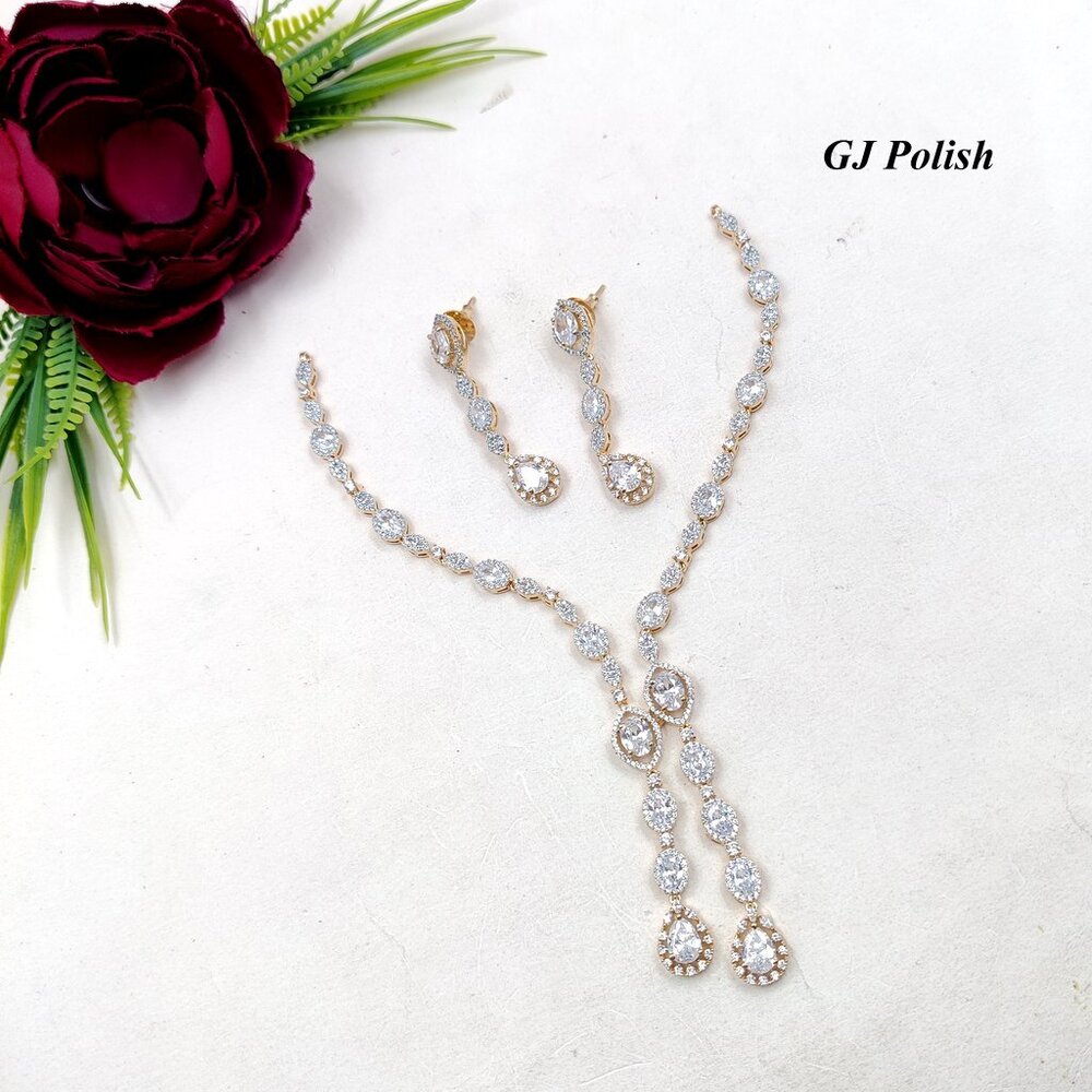 Stunning American Diamond Necklace