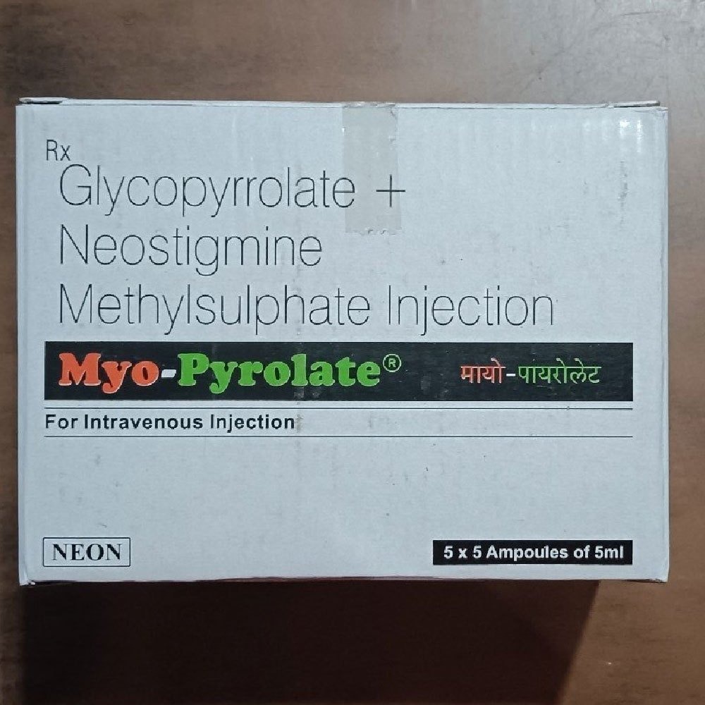 Myo Pyrolate 5ml Glycopyrrolate + Neostiqmine Injection