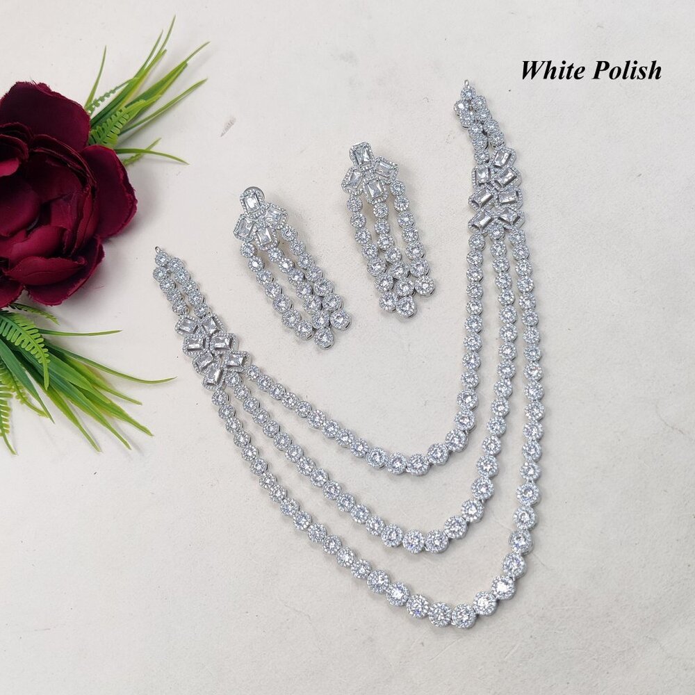 Radiant & Sparkle American Diamond Necklace - Gender: Women