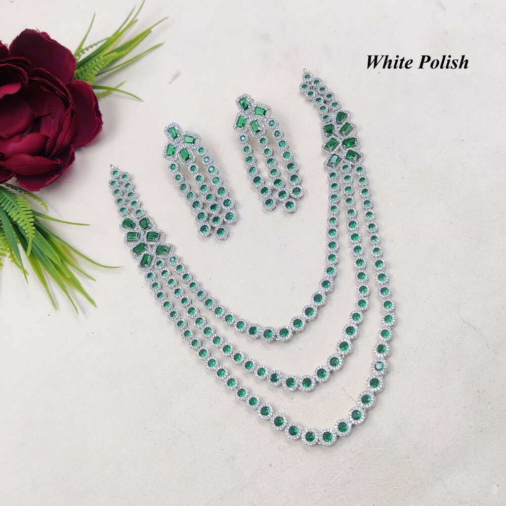 Radiant & Sparkle American Diamond Necklace - Gender: Women