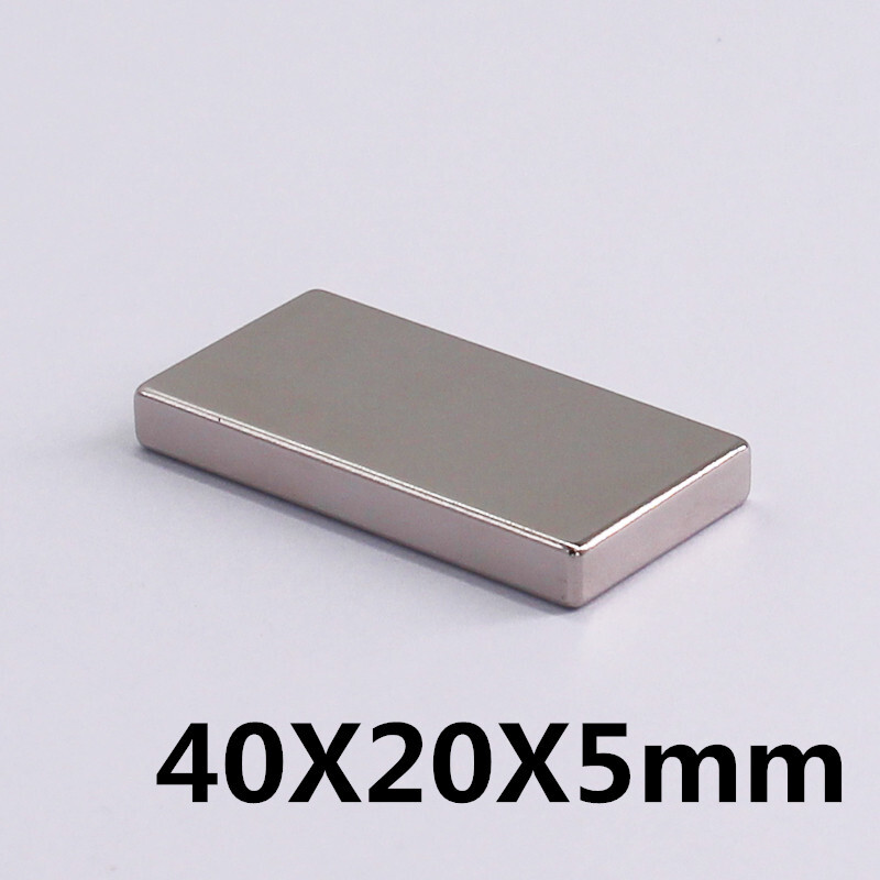 40 x 20 x 5mm Neodymium Block Magnets