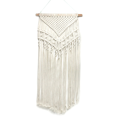 Macrame Wall Hanging - Color: White