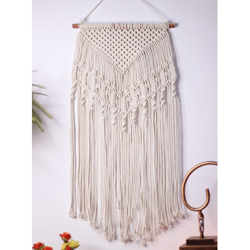 Macrame Wall Hanging - Color: White