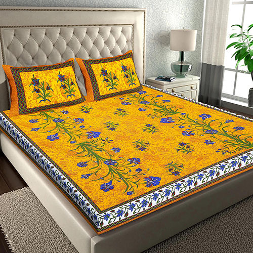 Cotton Double Bed Sheets - Color: Multi Colour