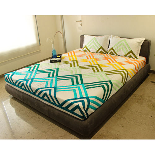 Cotton Satin Bed Sheets - Color: Multi Colour