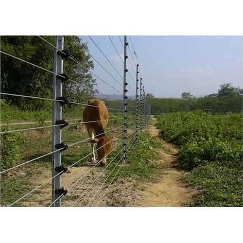 Agricultural Solar Security Power Fencing System - Color: Grey