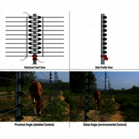 Solar Security Power Fencing System - Cable Length: As Per Requirement