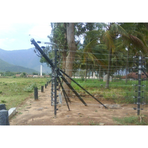 Agricultural Solar Security Power Fencing System - Color: Grey