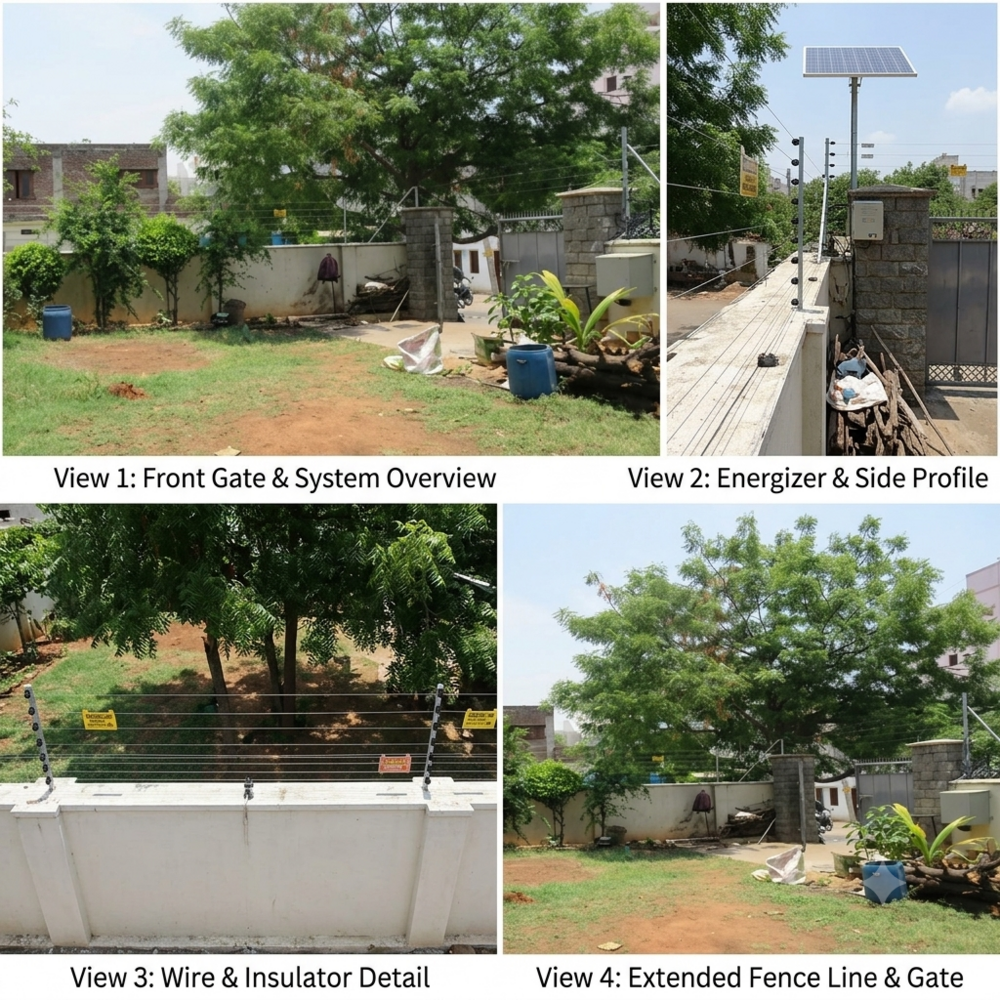 Solar Security Fencing System - Application: Industrial