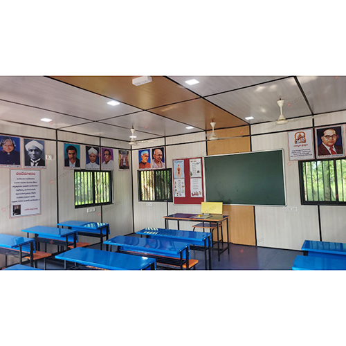 Portable School Container - Color: White