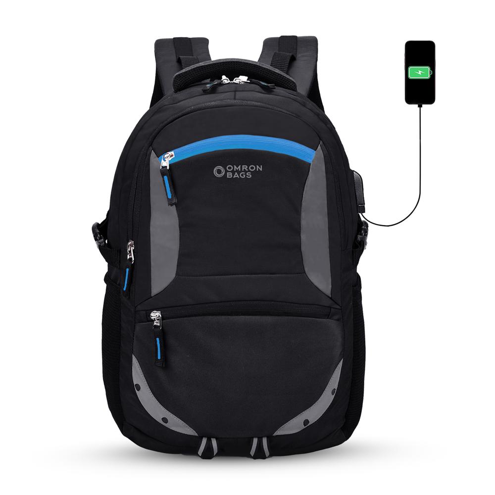 Black Fancy Backpack - Polyester Material, 10 Kg Capacity/day | Customizable Color, Durable Zipper Closure