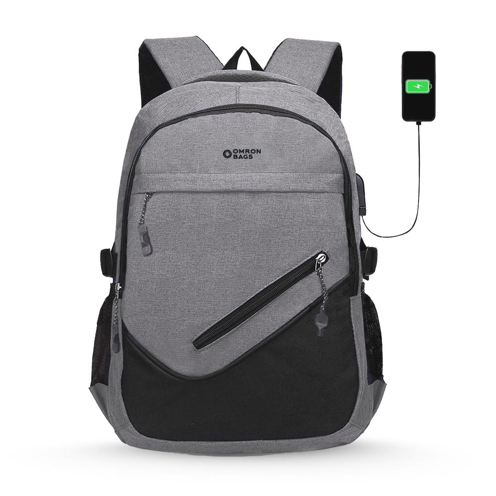 Polyester School Bag - 28 Ltr Capacity, Gray Color With Printed Design, Customizable, Zipper Closure For Secure Organization