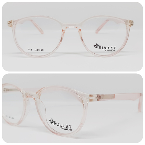 Be 112 48-20 Bullet Eyewear Frames - Frame Color: Transparent