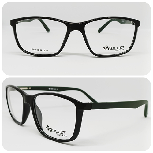 Be 109 52-18 Bullet Eyewear Frames - Frame Color: Black