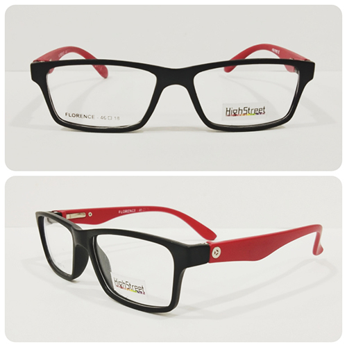 Florence 46-18 Black And Red Highstreet Eyewear Frames