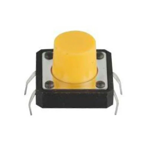 12X12X8.5Mm 4Pin Orange Yellow Tactile Switch - Material: Plastic