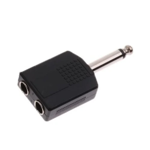 6.35mm Mono Plug To 2 6.35mm Jack