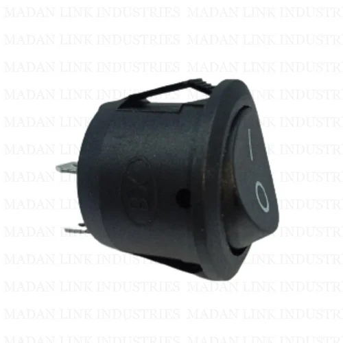 Rs13 Black 2 Pin Oln-Off 105 Rocker - Material: Metal