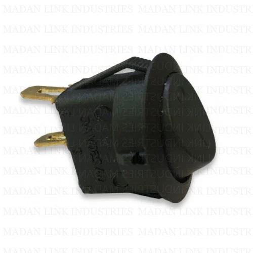 Rs13 Black 2 Pin On-Off Rocker - Material: Metal