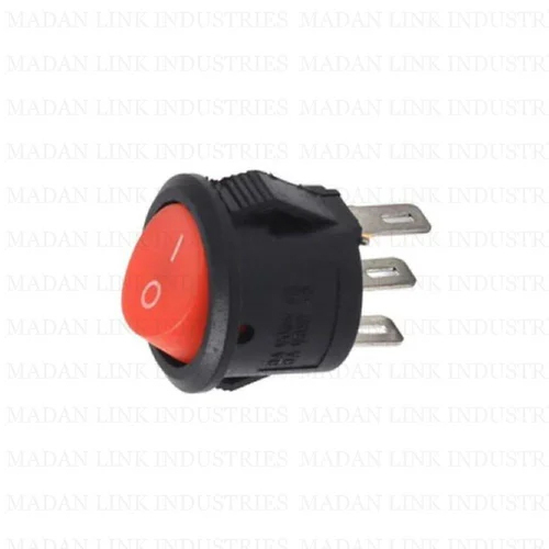 Rs13 Red 3 Pin On-off 105 Rocker