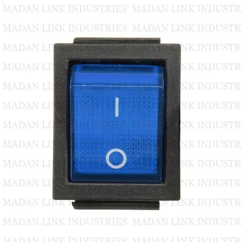 RS608 Blue Light 4 Pin On-off Rocker