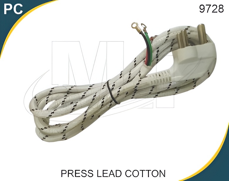 White 3 Pin Cotton Press Lead