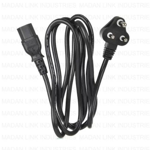 Black 3 Pin Computer Lead - Conductor Material: Ss