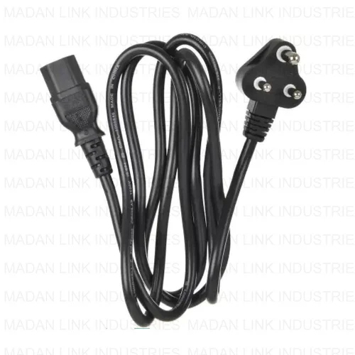 Black 3 Pin Computer Lead