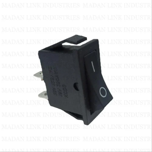 KCD 3 BLACK 2 PIN ON-OFF ROCKER