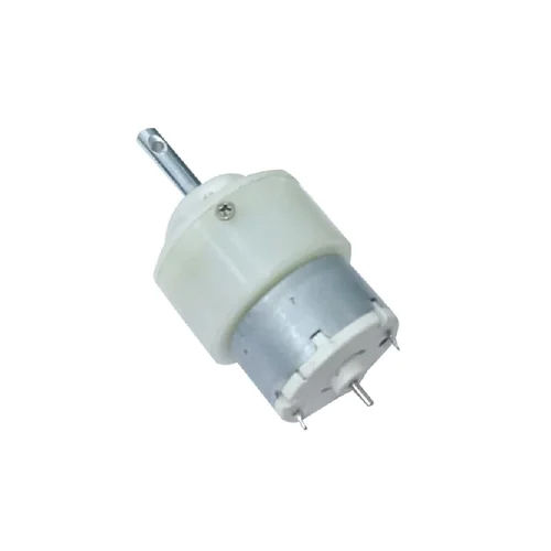 12V Dc Gear Motor - Color: Silver & White