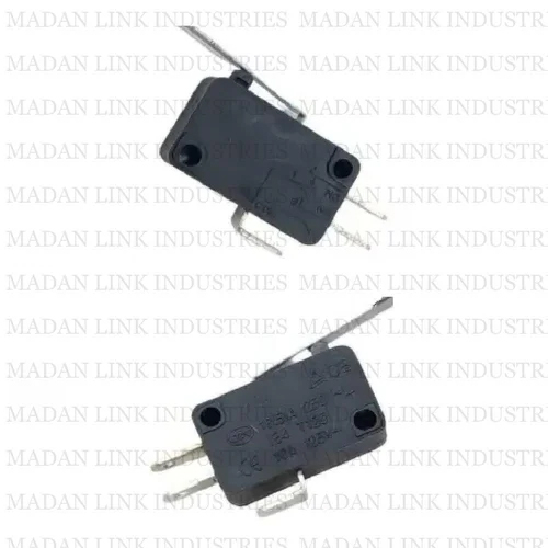Kw 7 Black 3 Pin Micro Switch With Small Patti