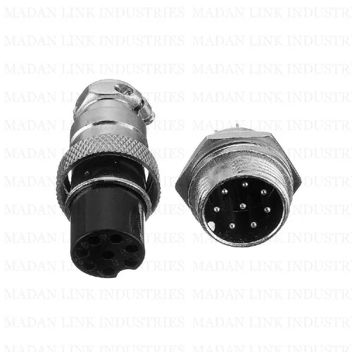 Gx-16 Mrs Connector 8 Pin Male Female