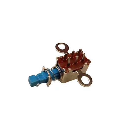 6 Pin On-off Blue Knob Switch With Round Shape Screw Terminal