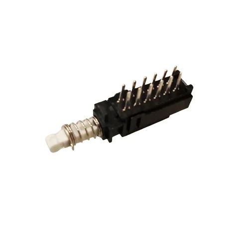 12 Pin On Off White Knob Switch Without Screw - Color: Black