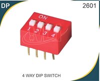 4 Way Dip Switches - Color: Red