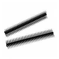 1.27mm Dual Row Male Right Angle Pin Header Connectors - Metal, 2mm Size, Black Color | Customizable Pins For Breg Connector Applications