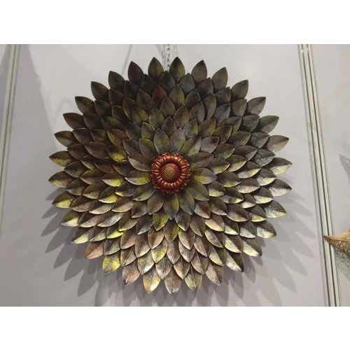 Metal Round Sunflower