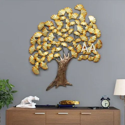 Decorative Wall Tree Hanging - Color: Golden