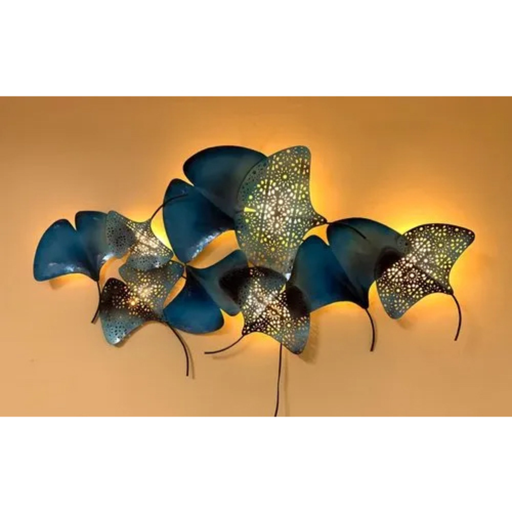 Led Zingo Leaves Wall Hanging - Color: Multicolor