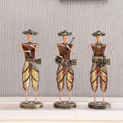 Decorative Iron Musician Set
