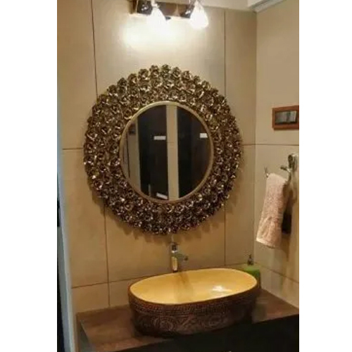 Iron Rose Wall Mirror - Application: Decoration